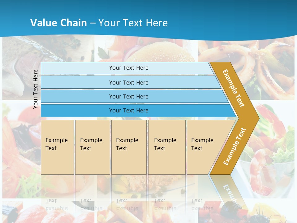 King Prawns Bagel Swordfish PowerPoint Template