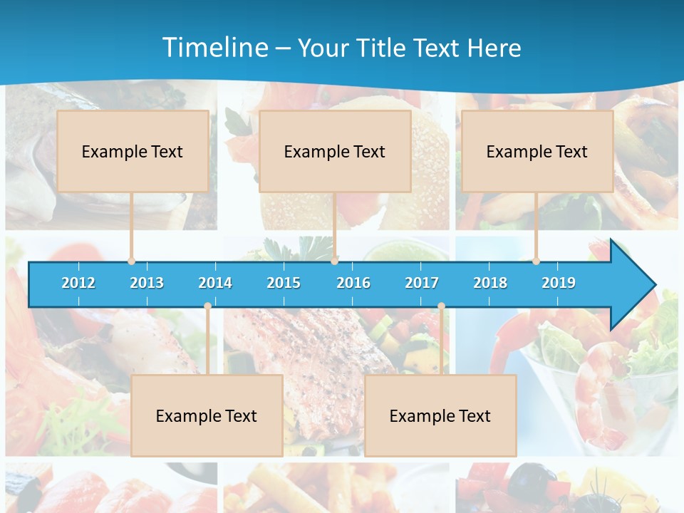 King Prawns Bagel Swordfish PowerPoint Template