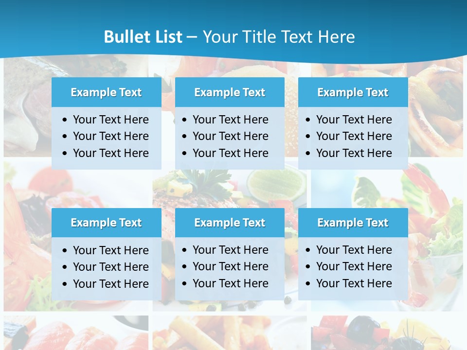 King Prawns Bagel Swordfish PowerPoint Template