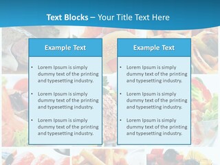 King Prawns Bagel Swordfish PowerPoint Template