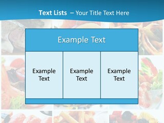 King Prawns Bagel Swordfish PowerPoint Template