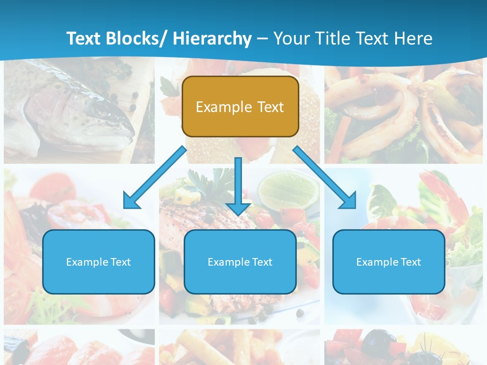 King Prawns Bagel Swordfish PowerPoint Template