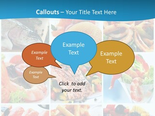 King Prawns Bagel Swordfish PowerPoint Template