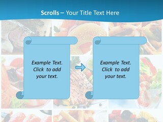 King Prawns Bagel Swordfish PowerPoint Template