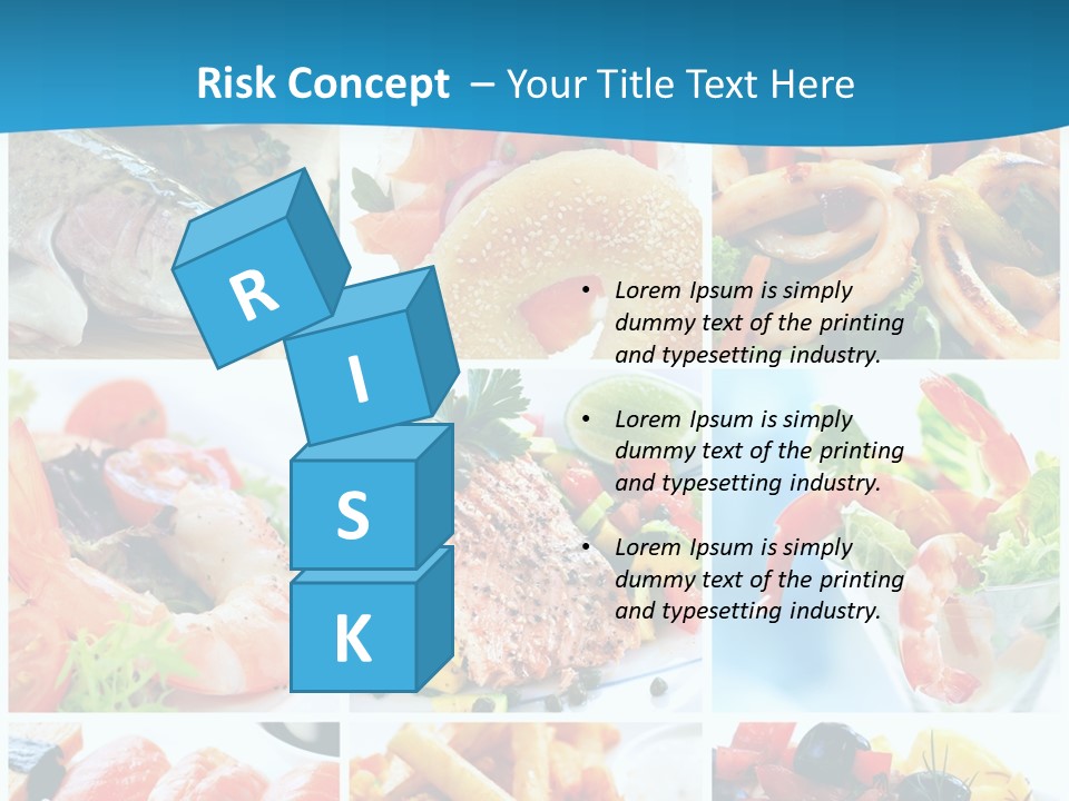 King Prawns Bagel Swordfish PowerPoint Template