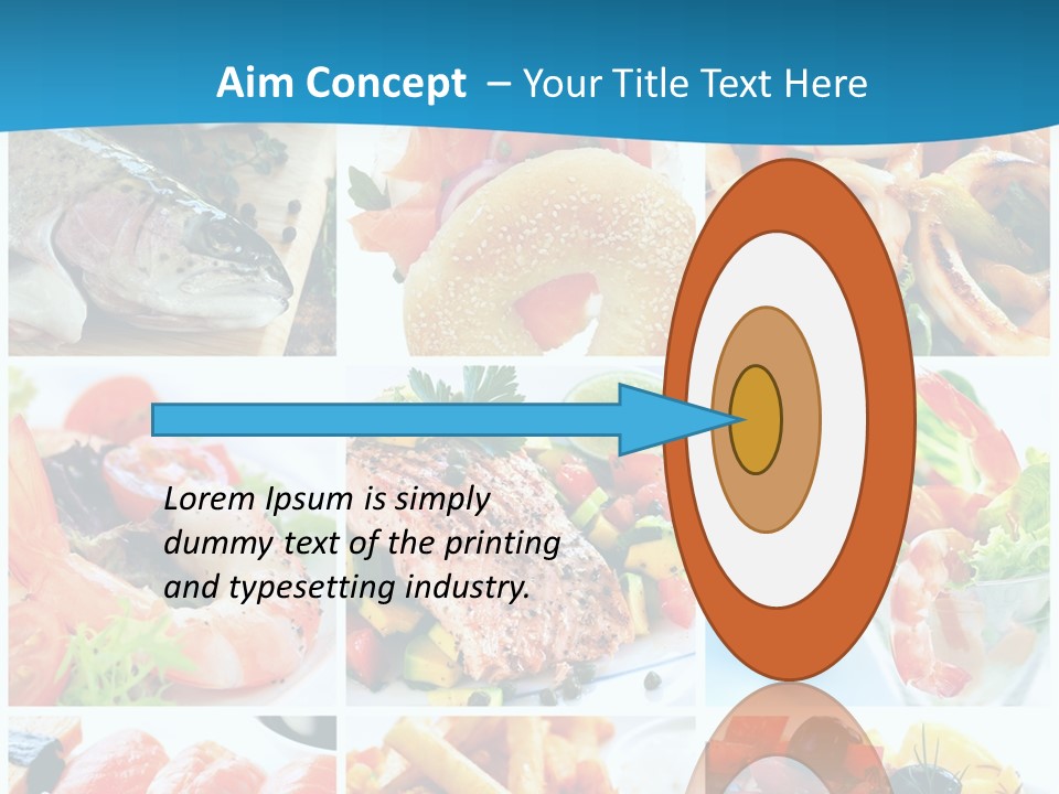 King Prawns Bagel Swordfish PowerPoint Template