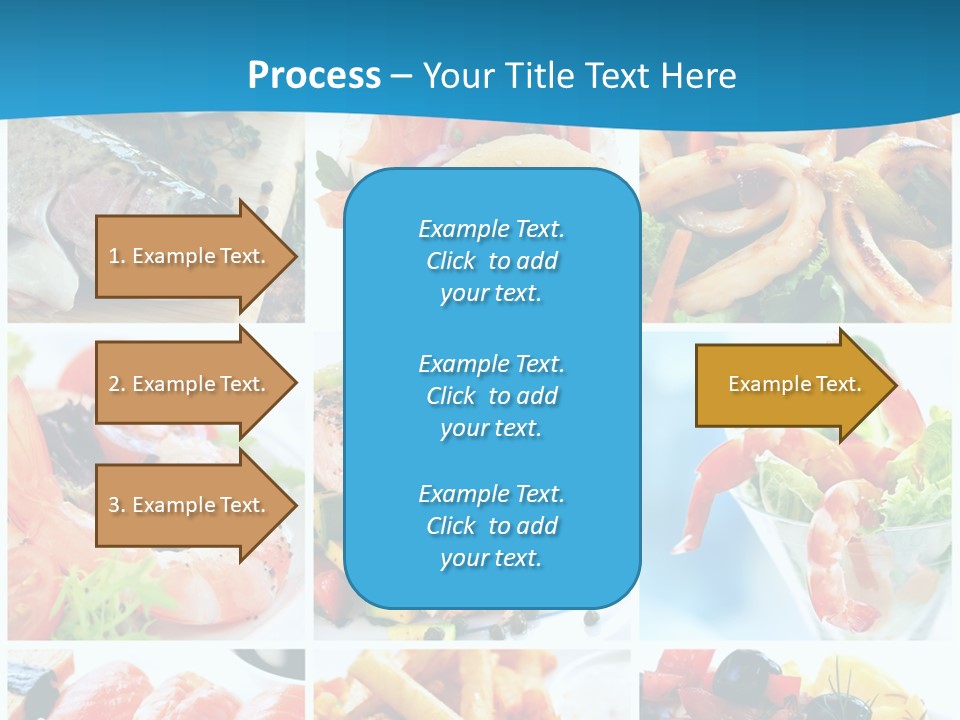 King Prawns Bagel Swordfish PowerPoint Template