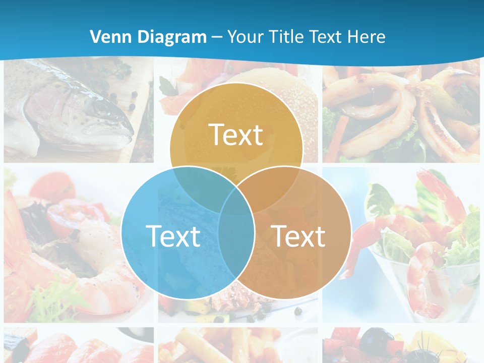 King Prawns Bagel Swordfish PowerPoint Template