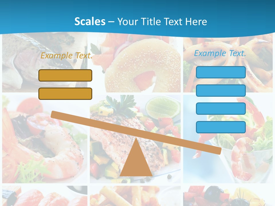 King Prawns Bagel Swordfish PowerPoint Template