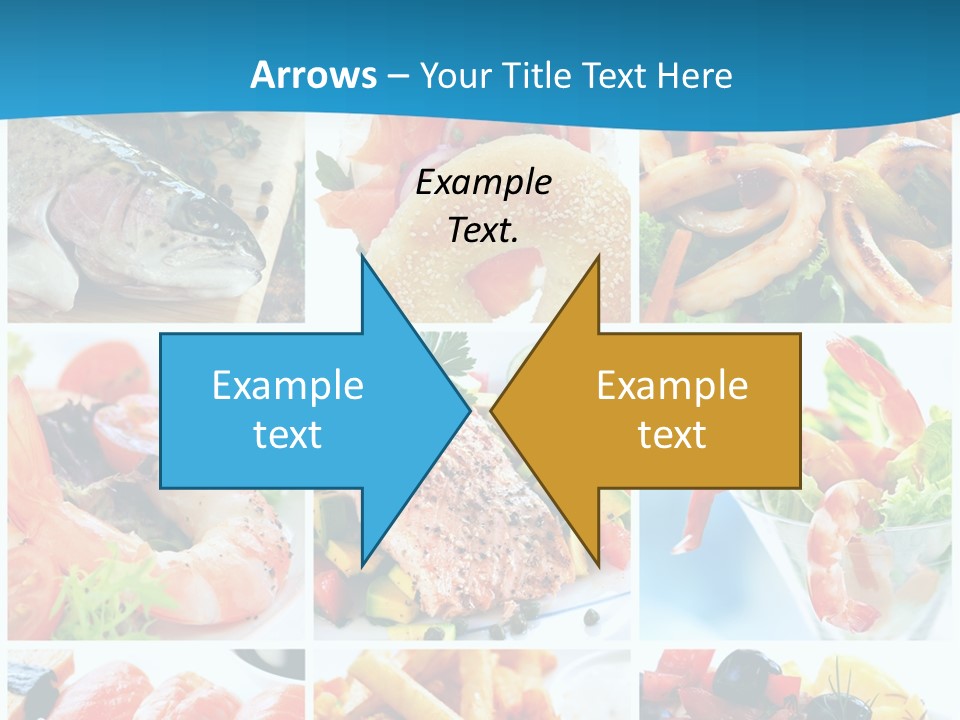 King Prawns Bagel Swordfish PowerPoint Template