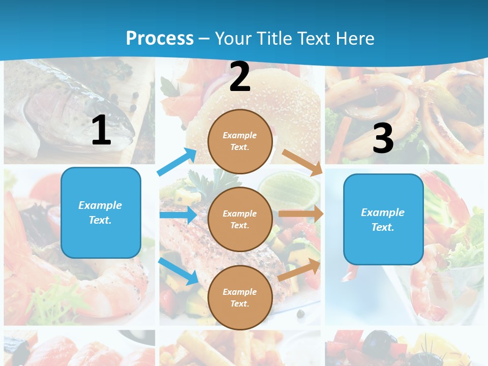 King Prawns Bagel Swordfish PowerPoint Template