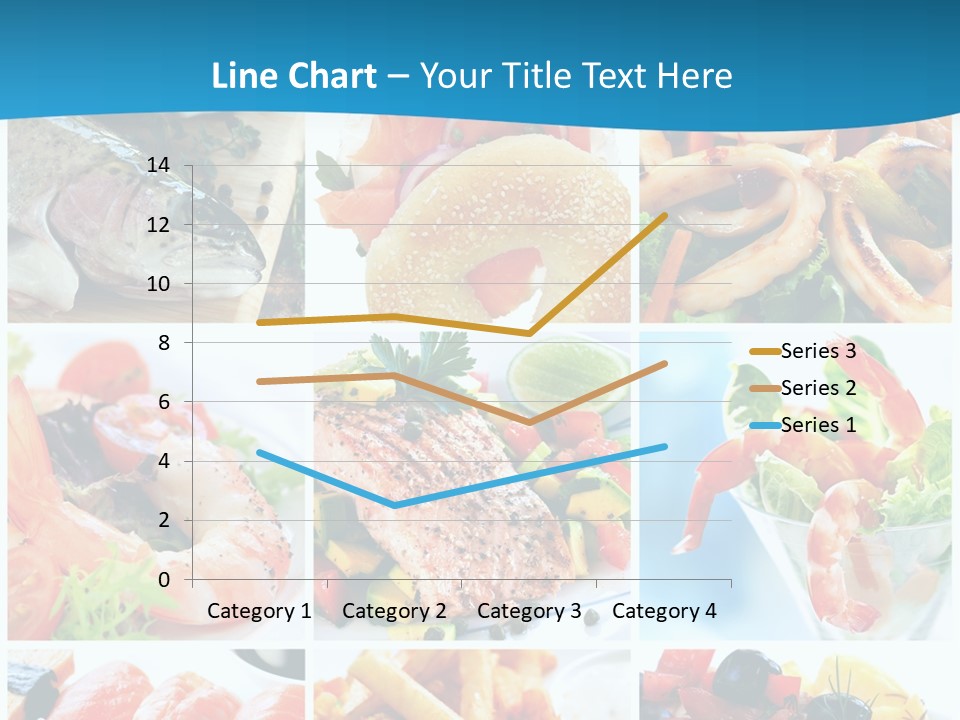 King Prawns Bagel Swordfish PowerPoint Template
