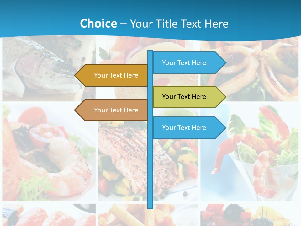 King Prawns Bagel Swordfish PowerPoint Template