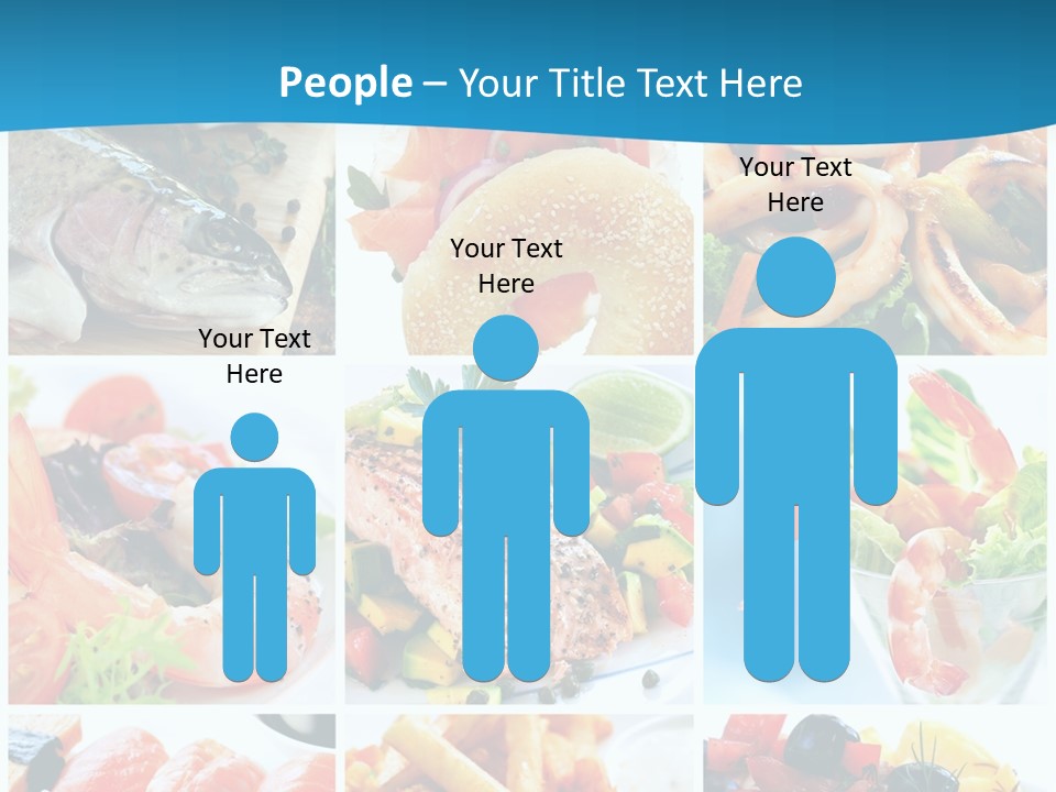 King Prawns Bagel Swordfish PowerPoint Template