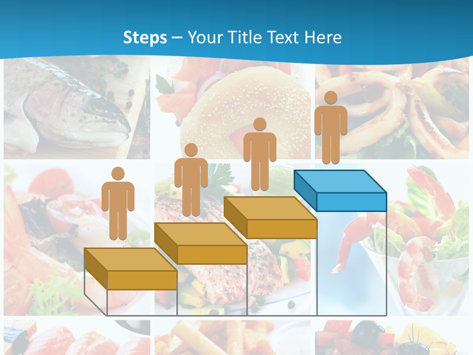 King Prawns Bagel Swordfish PowerPoint Template