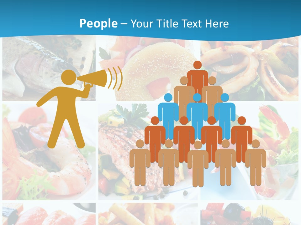 King Prawns Bagel Swordfish PowerPoint Template