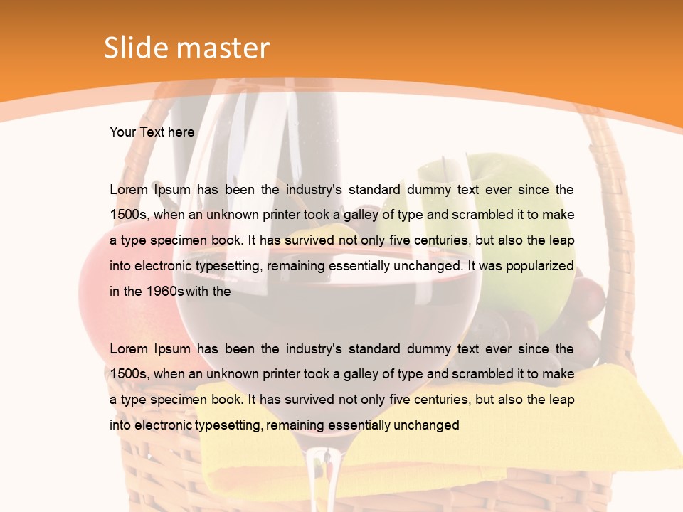 Wine Liquid Grapes PowerPoint Template