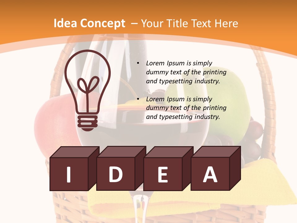 Wine Liquid Grapes PowerPoint Template