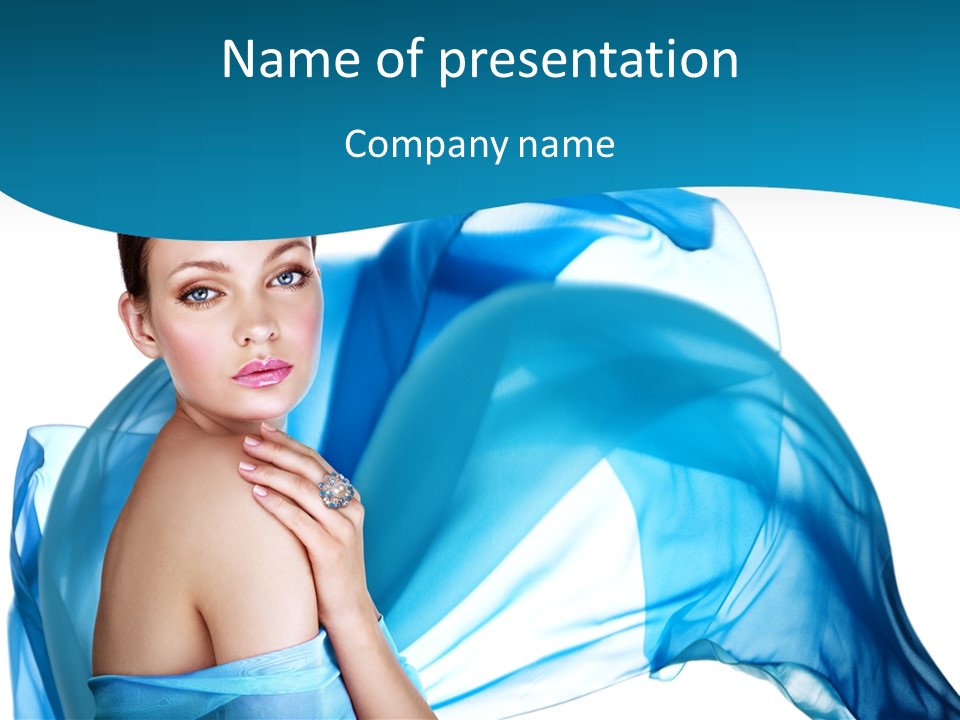 Gem Silver Cute PowerPoint Template