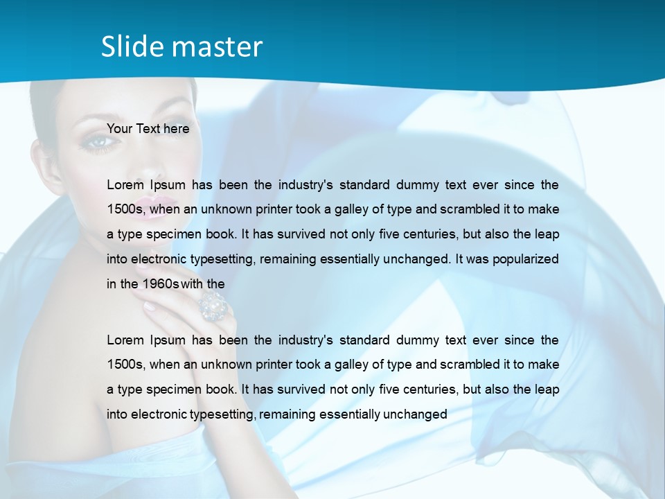 Gem Silver Cute PowerPoint Template