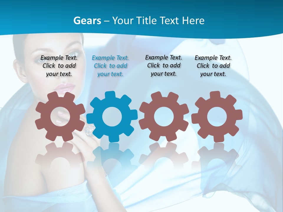 Gem Silver Cute PowerPoint Template