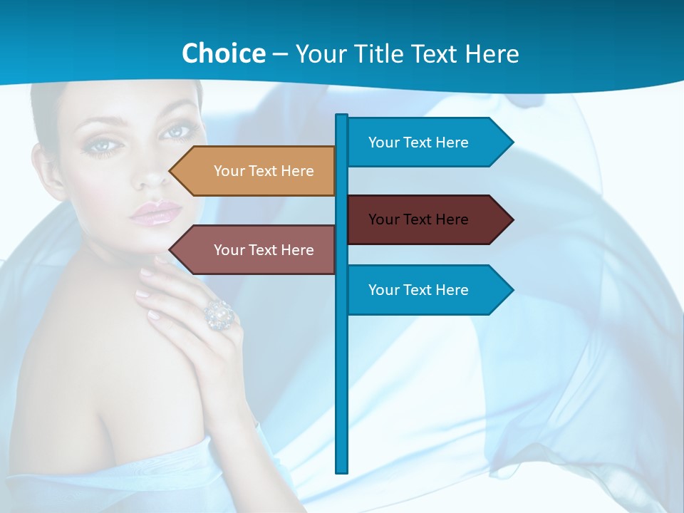 Gem Silver Cute PowerPoint Template