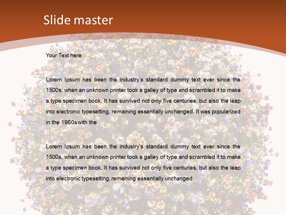 Bundle Blue Flower PowerPoint Template