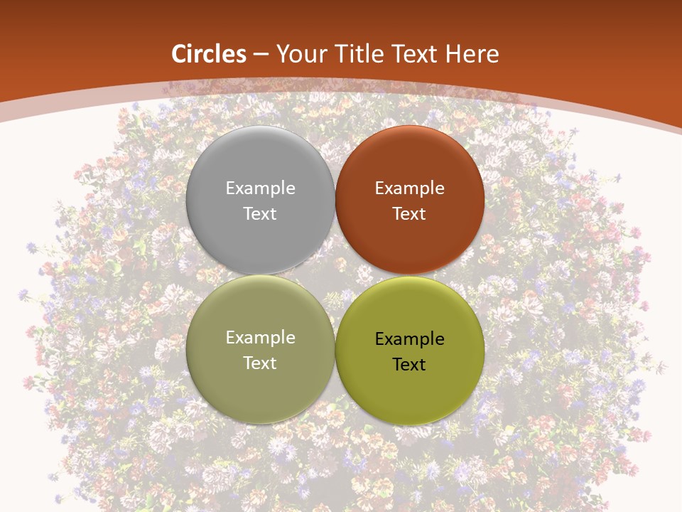 Bundle Blue Flower PowerPoint Template