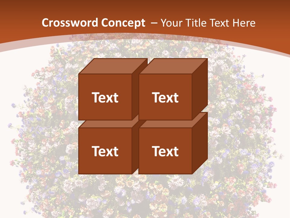 Bundle Blue Flower PowerPoint Template