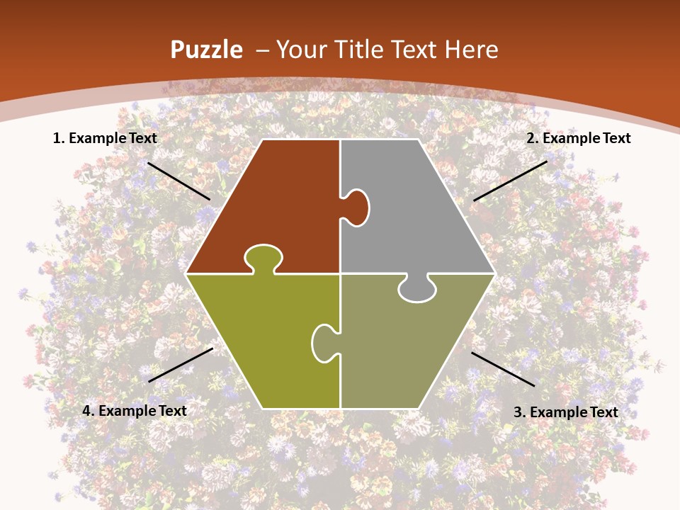 Bundle Blue Flower PowerPoint Template