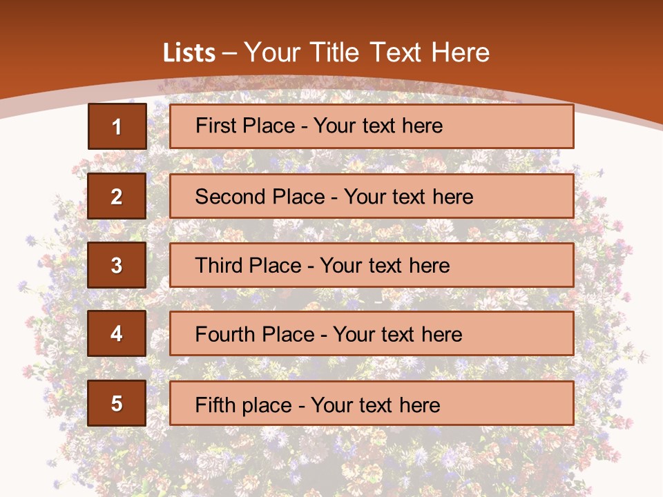 Bundle Blue Flower PowerPoint Template