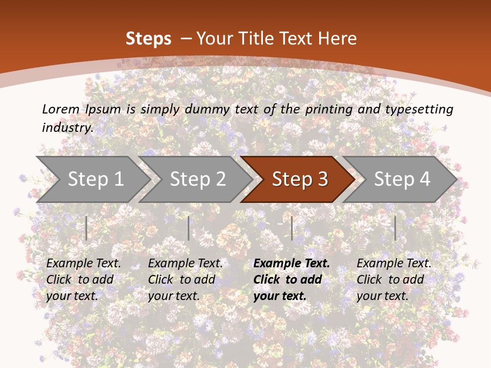 Bundle Blue Flower PowerPoint Template