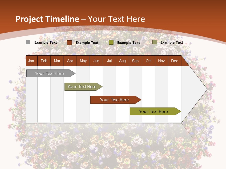Bundle Blue Flower PowerPoint Template