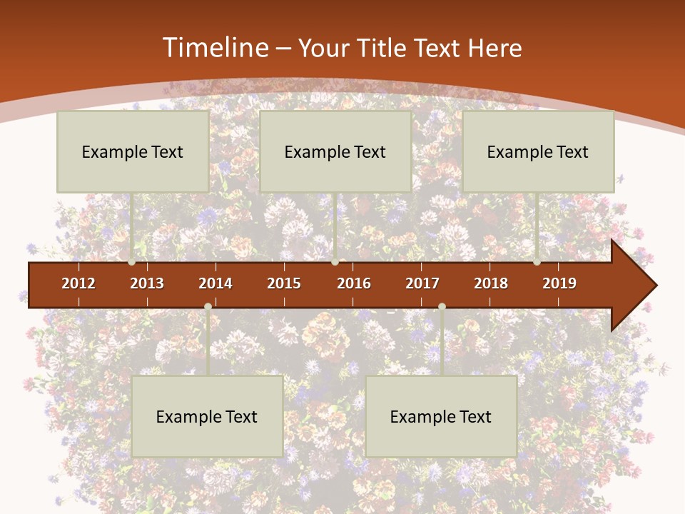 Bundle Blue Flower PowerPoint Template