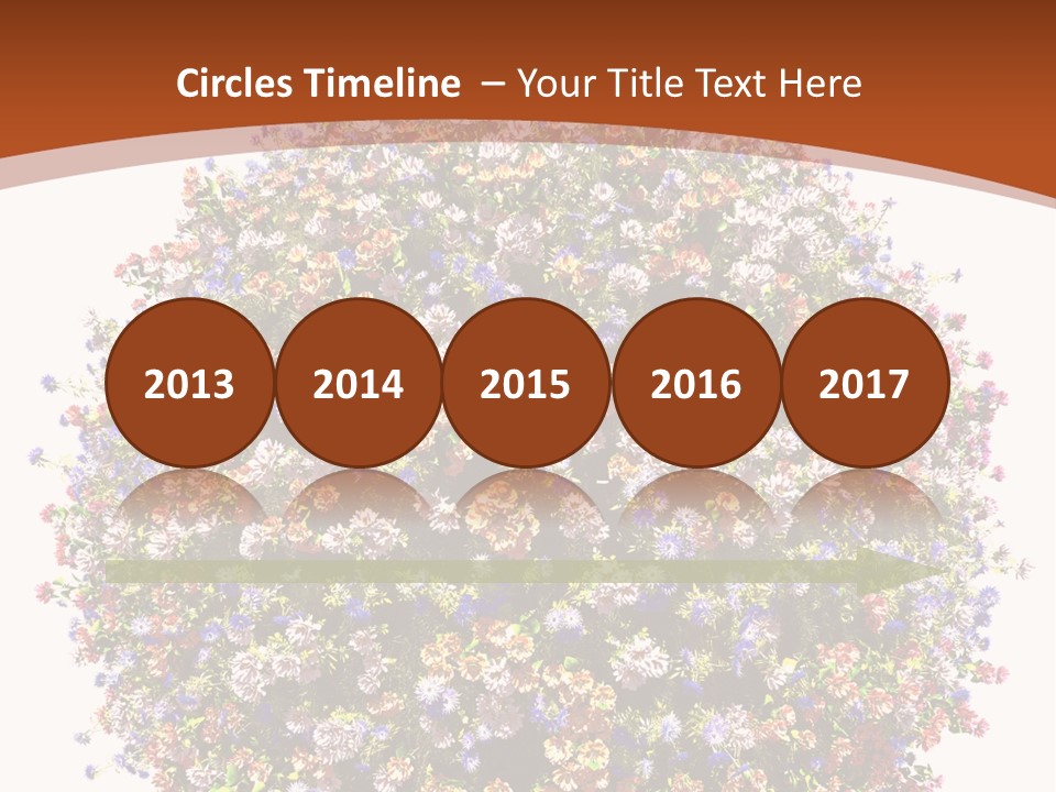 Bundle Blue Flower PowerPoint Template