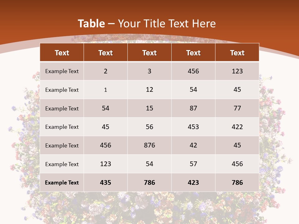 Bundle Blue Flower PowerPoint Template