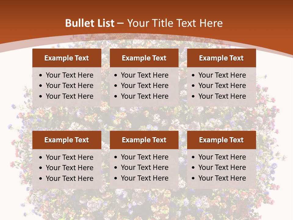 Bundle Blue Flower PowerPoint Template