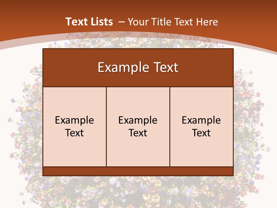 Bundle Blue Flower PowerPoint Template