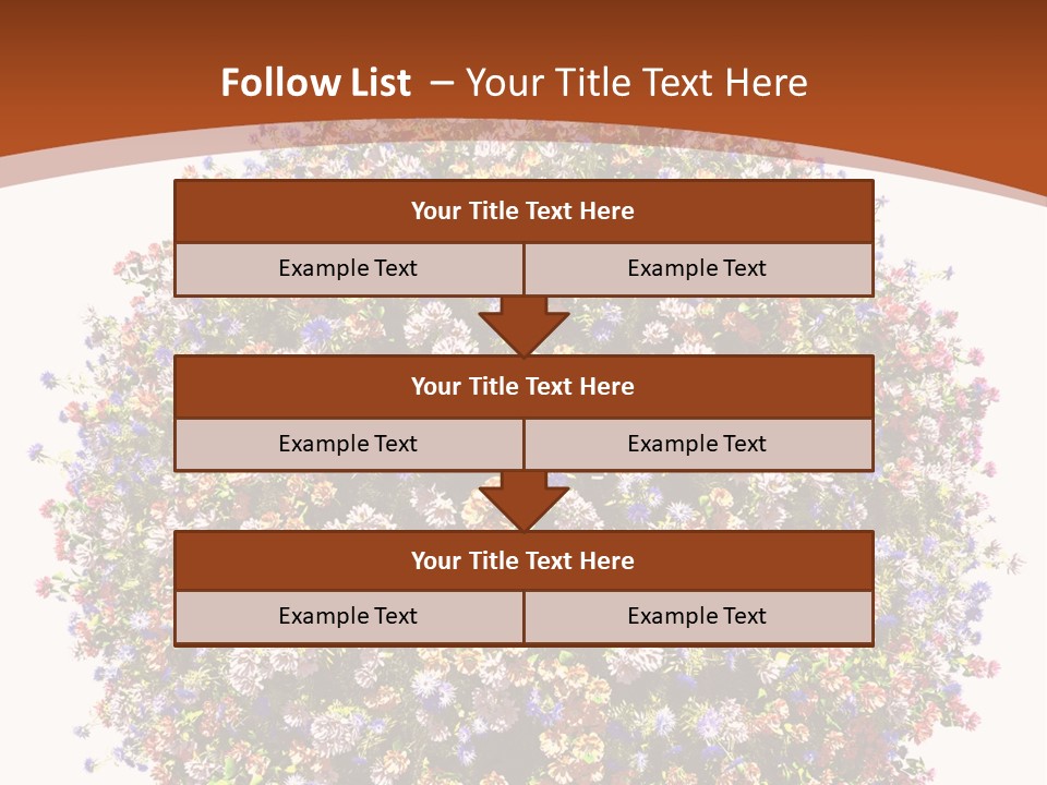 Bundle Blue Flower PowerPoint Template