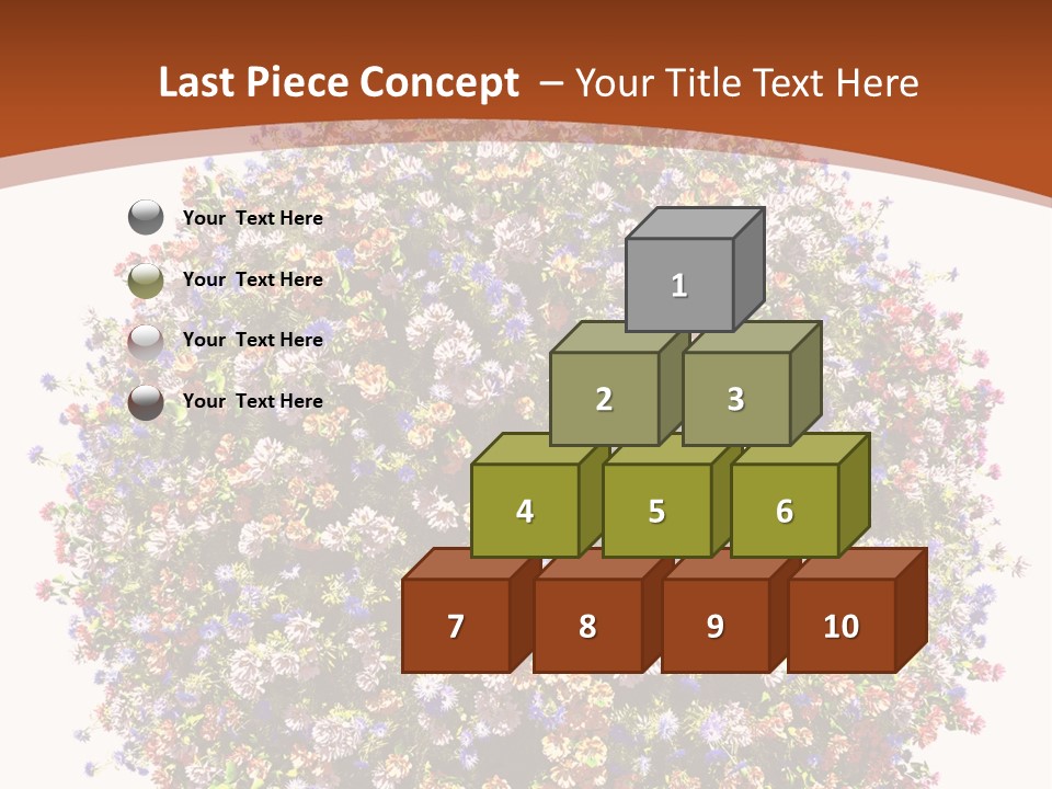 Bundle Blue Flower PowerPoint Template