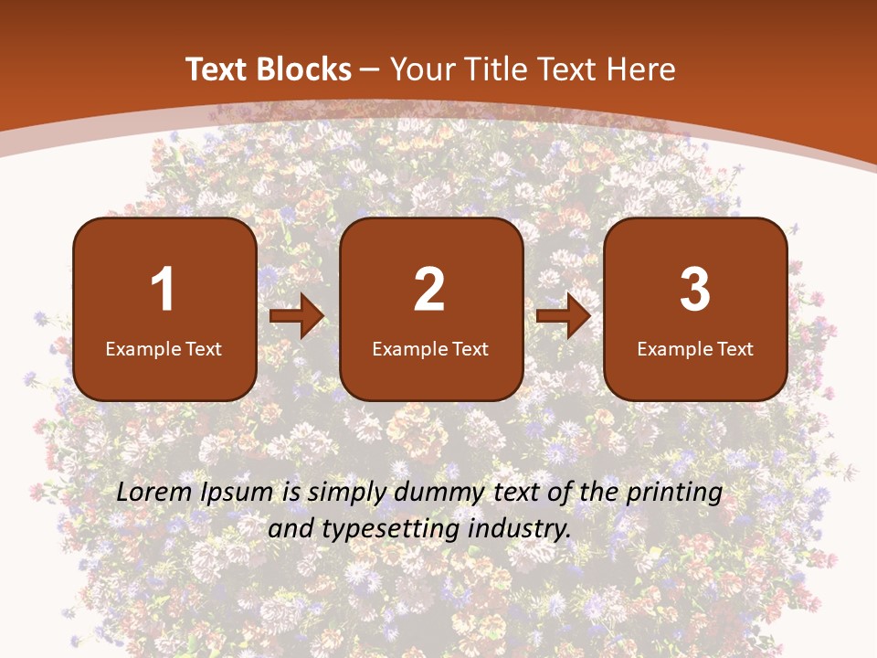 Bundle Blue Flower PowerPoint Template