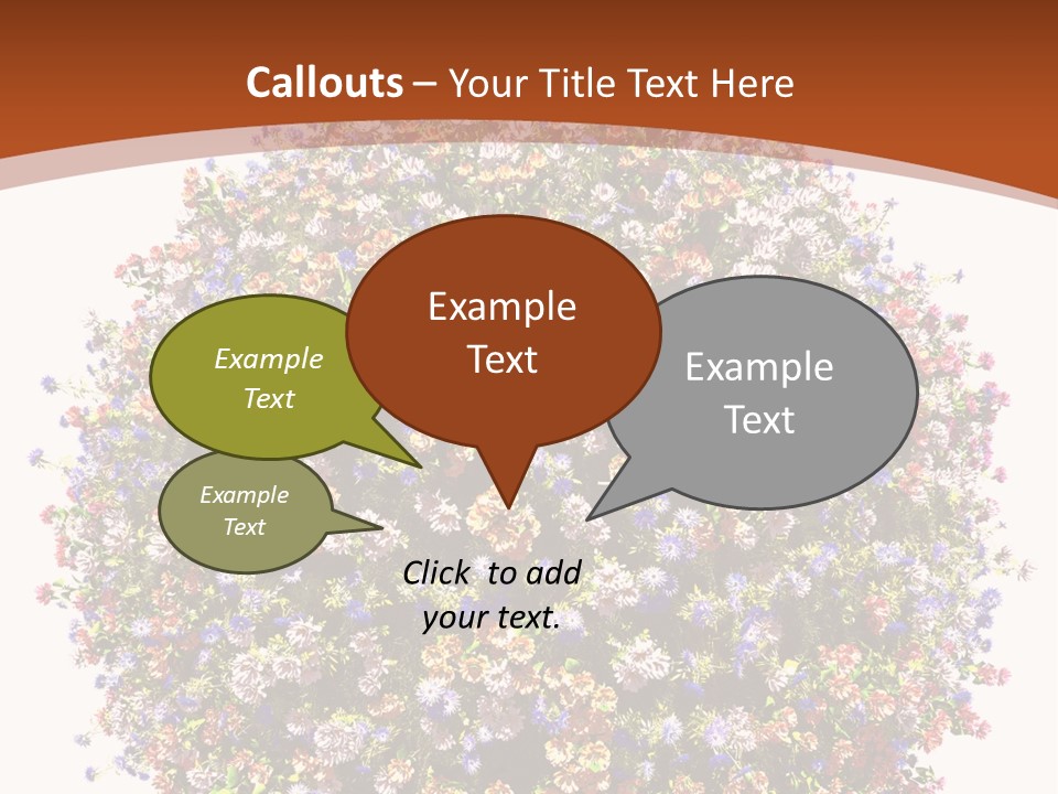 Bundle Blue Flower PowerPoint Template