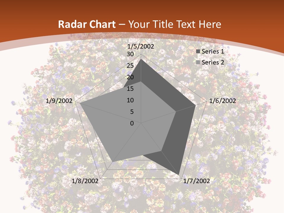 Bundle Blue Flower PowerPoint Template