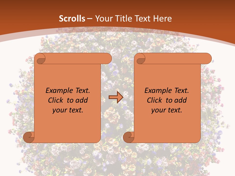 Bundle Blue Flower PowerPoint Template