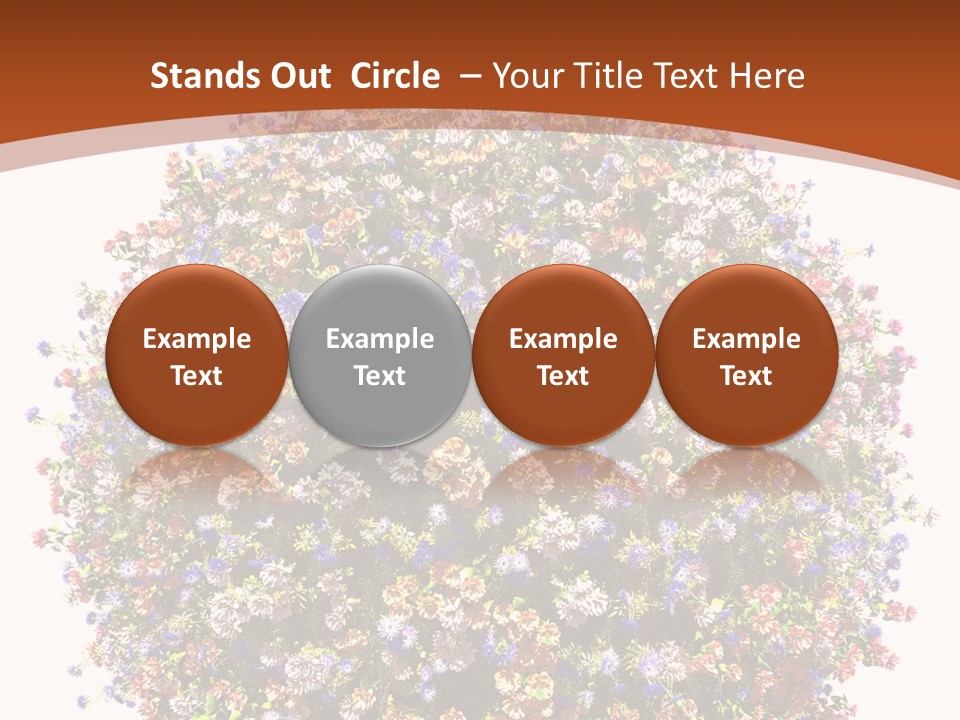 Bundle Blue Flower PowerPoint Template