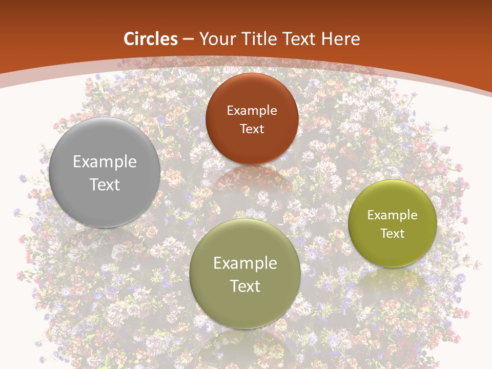 Bundle Blue Flower PowerPoint Template