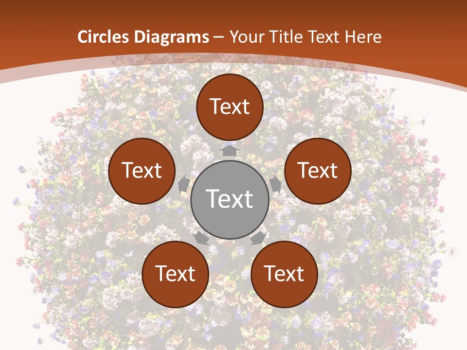 Bundle Blue Flower PowerPoint Template