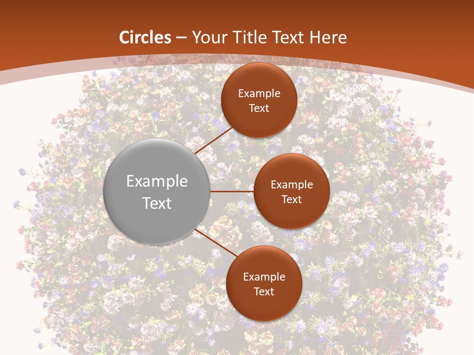 Bundle Blue Flower PowerPoint Template