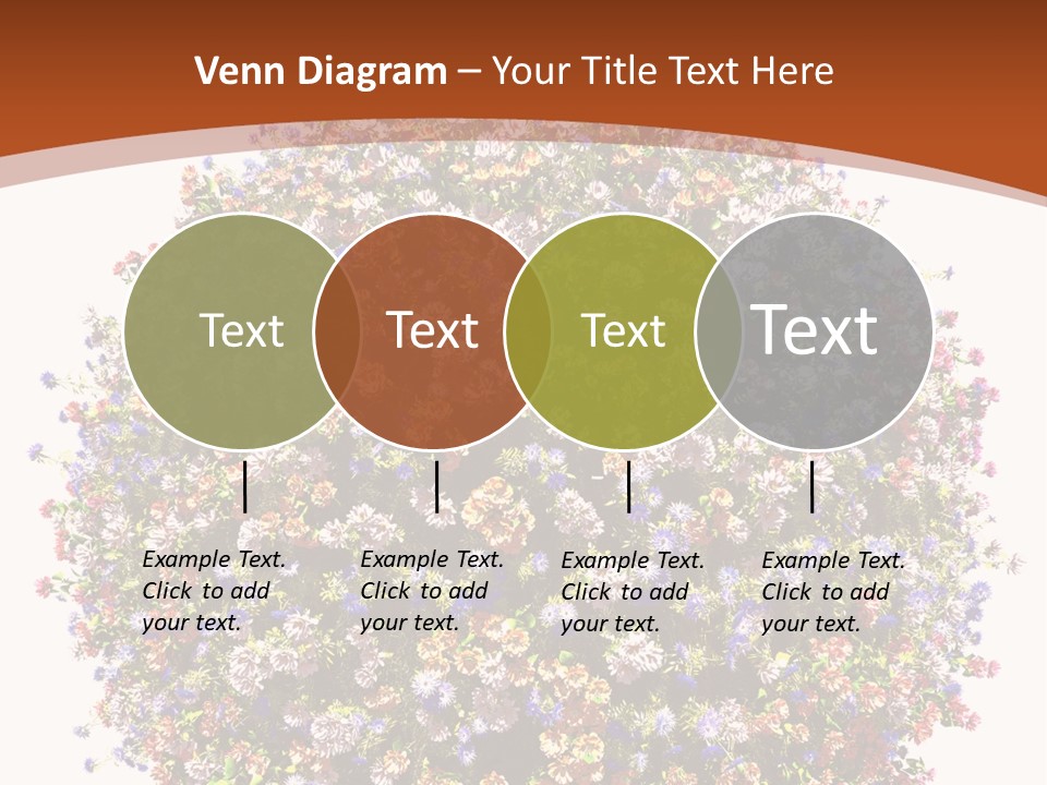 Bundle Blue Flower PowerPoint Template