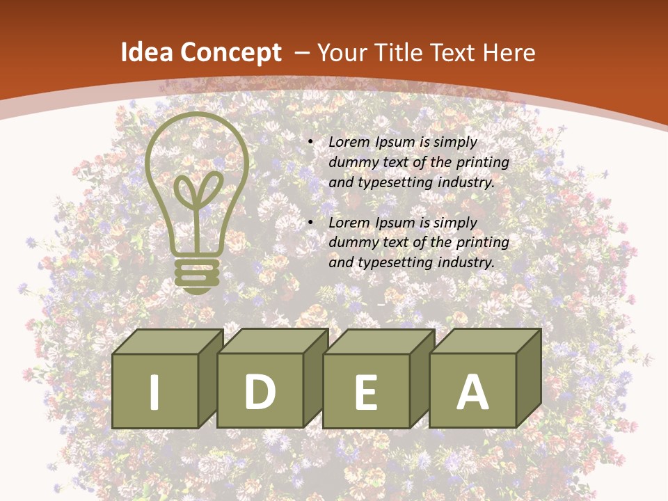 Bundle Blue Flower PowerPoint Template